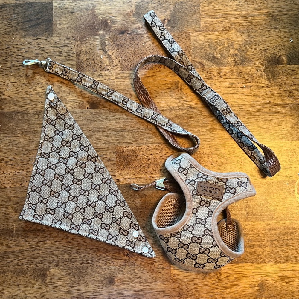 SIZE MEDIUM DOG HARNESS BUNDLE // GG